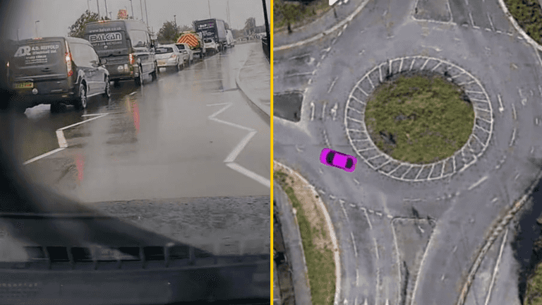 Driver’s roundabout ‘slingshot’ technique has divided the internet