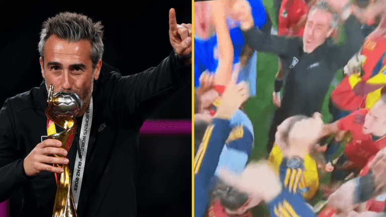 Spain coach Jorge Vilda booed and left to dance on his own after World Cup win