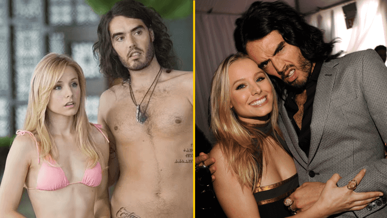 Kristen Bell threatened to hit Russell Brand on the set of Forgetting Sarah Marshall