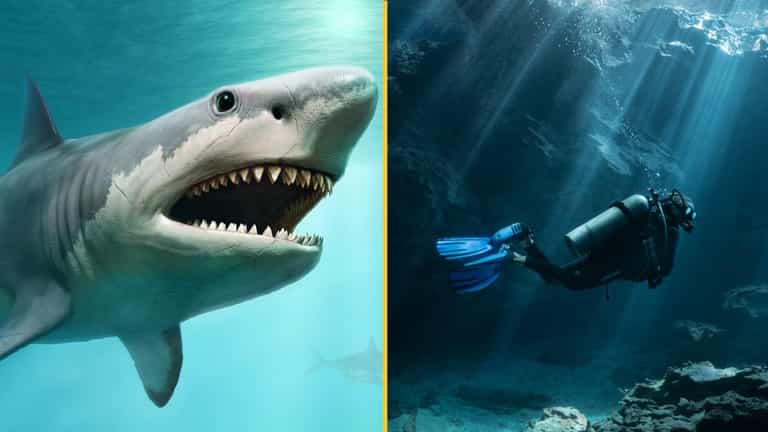 Divers find Megalodon teeth in flooded cave in Mexico