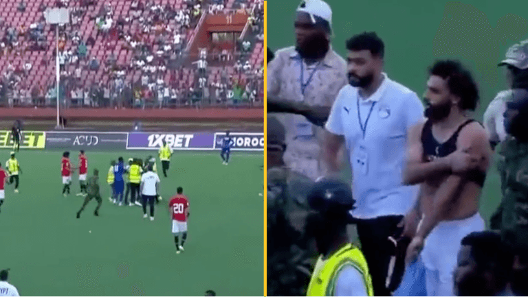 Mo Salah targeted by pitch invaders in Egypt vs Sierra Leone