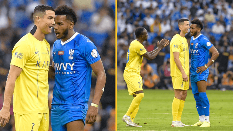 Cristiano Ronaldo confronted by furious Al Hilal defender in 3-0 defeat