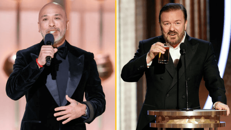 People call for Ricky Gervais to return for Golden Globes as this year’s opening monologue is booed