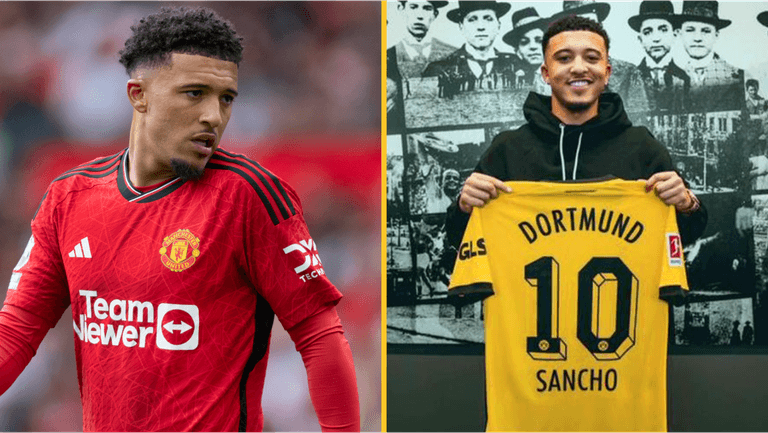 Only two Man United players like Jadon Sancho goodbye post