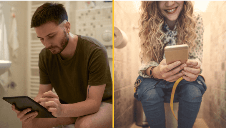 12 per cent of Brits admit to going to the toilet in a virtual work meeting