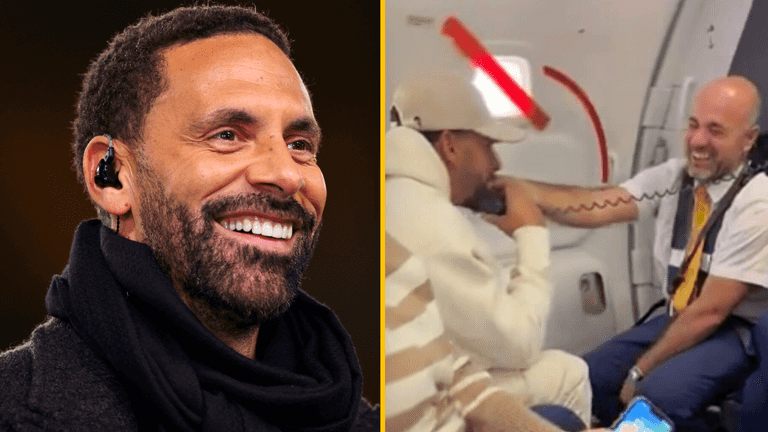 Rio Ferdinand trolls Arsenal fans with in-flight announcement on plane to Porto
