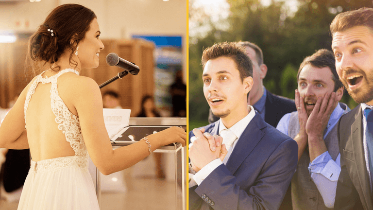 Bride reads out husband’s affair texts instead of vows at their wedding