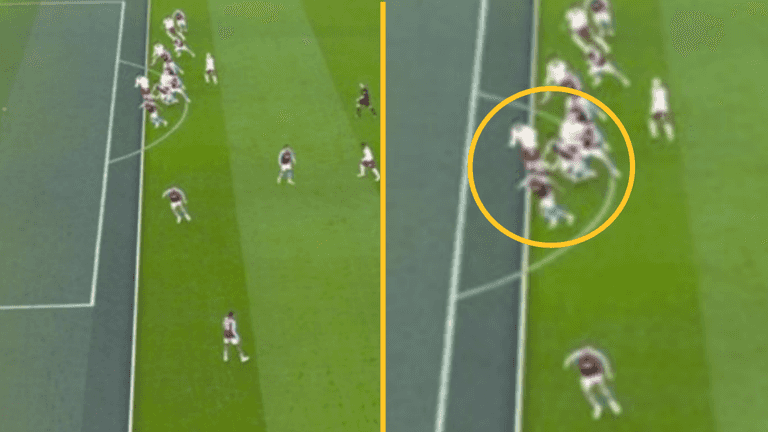 Replays show that Man United’s opening goal was offside