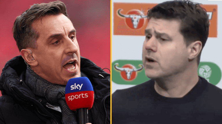 Mauricio Pochettino hits back at Gary Neville’s ‘blue billion pound bottlejobs’ dig