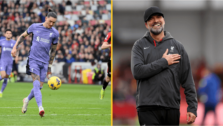Jurgen Klopp has hilarious reaction to Darwin Nunez wonder goal