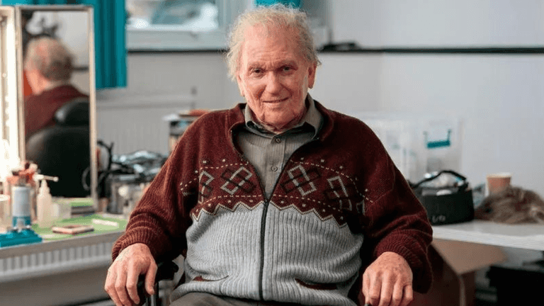 UK comedian unrecognisable as he transforms into an elderly man for sitcom