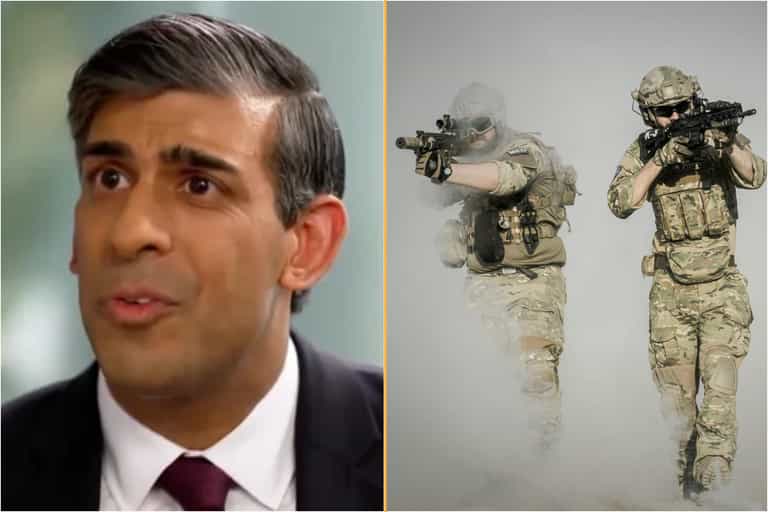 44% of Brits think Rishi Sunak should have to join the army whether he likes it or not 44% of Brits think Rishi Sunak should have to join the army whether he likes it or not