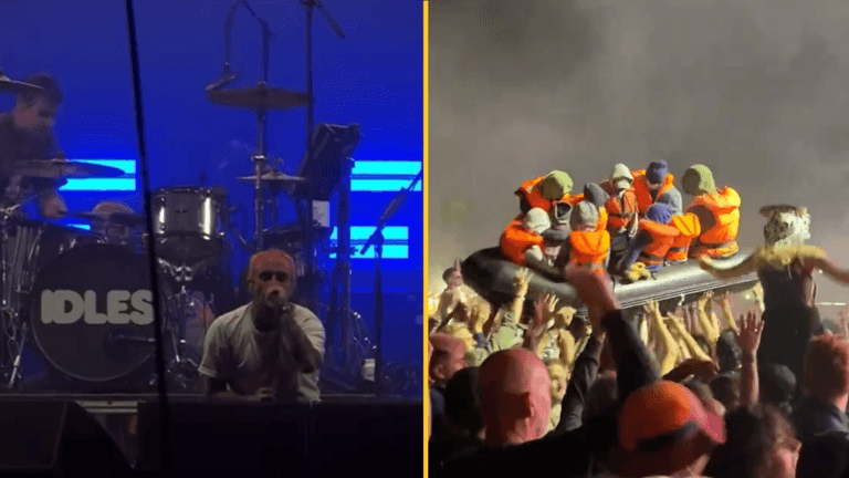IDLES praised for ‘legendary’ Glasto set where they led ‘f*** the King’ chant