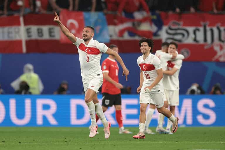 Turkey star could miss quarter-final after making ‘banned nationalist gesture’ in Austria match