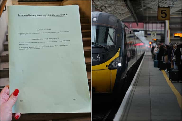 Labour confirms train services will be brought back under public control from early 2025 Labour confirms train services will be brought back under public control from early 2025