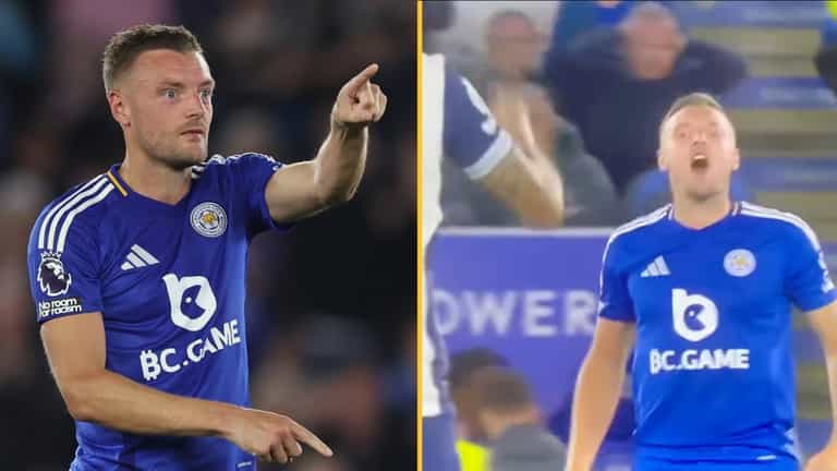 Jamie Vardy brutally mocks Spurs fans after scoring on Premier League return