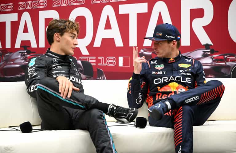 George Russell reveals Max Verstappen threatened to put his ‘f***ing head into the wall’ George Russell reveals Max Verstappen threatened to put his ‘f***ing head into the wall’