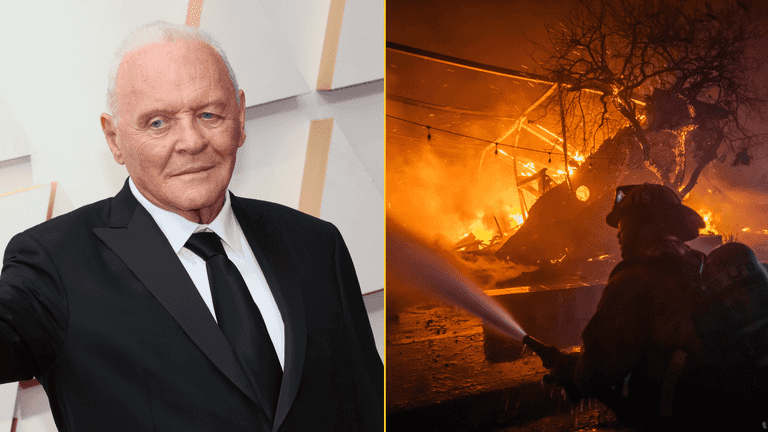 Anthony Hopkins’ home burnt to the ground in LA wildfires