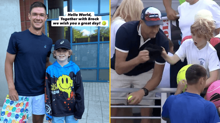 Huge update after man filmed ‘stealing tennis star’s cap from young fan’