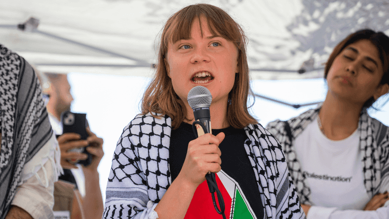 Greta Thunberg’s flotilla set on fire in drone strike, crew says