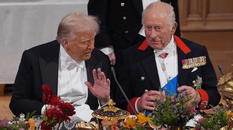 Trump says he ate ‘whatever the hell they served us’ at royal banquet
