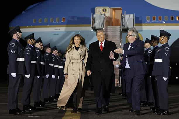 Donald Trump forced to make emergency landing while attempting to leave UK