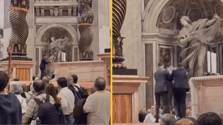 Man ‘urinates’ on sacred Vatican altar in front of hundreds of horrified onlookers