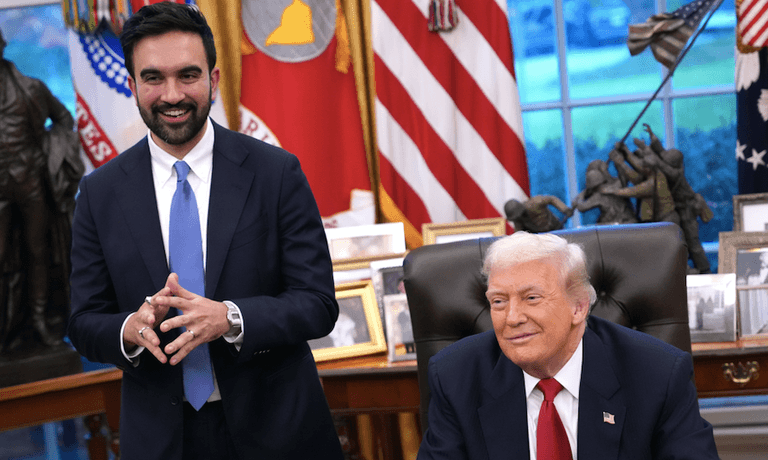 Donald Trump says ‘I don’t mind if you call me a fascist’ in meeting with Mamdani