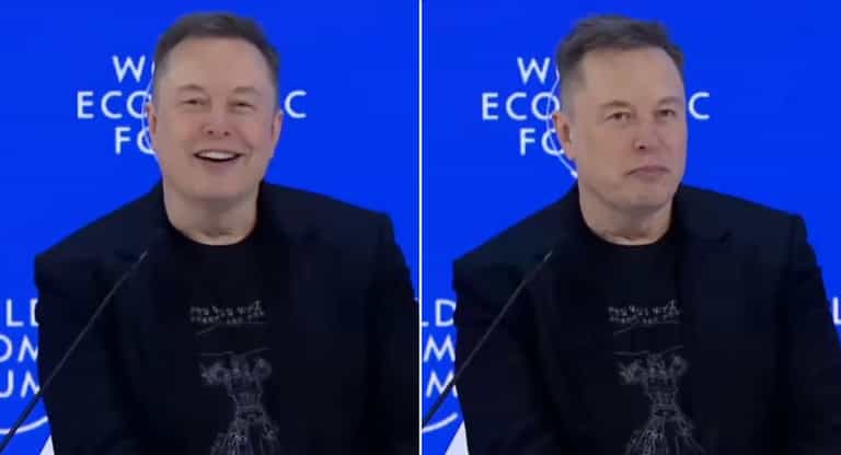 Awkward moment Musk’s Greenland joke met with silence at Davos