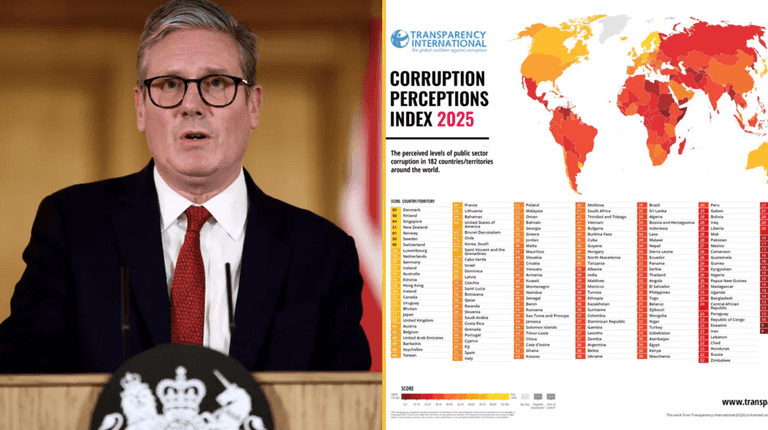 UK sinks to new low on corruption index