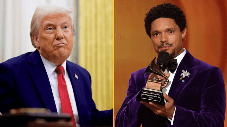 Donald Trump threatens to sue Trevor Noah after Epstein Island comments at Grammys