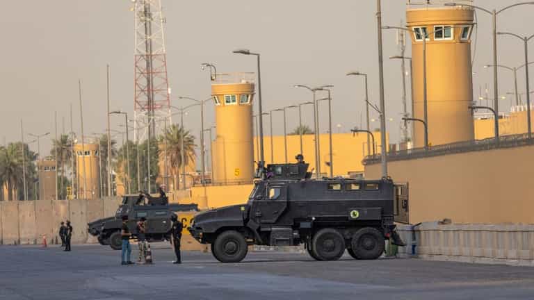 Missile hits US embassy as Trump launches ‘most powerful bombing raids’