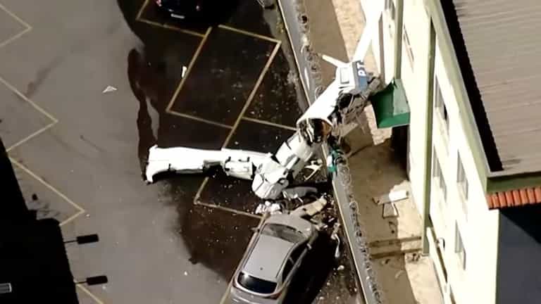 WATCH: Moment plane crashes into building in Brazil killing two