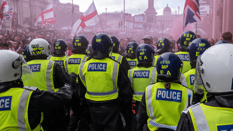 LIVE: Police brace for far-right and pro-Palestine marches in London