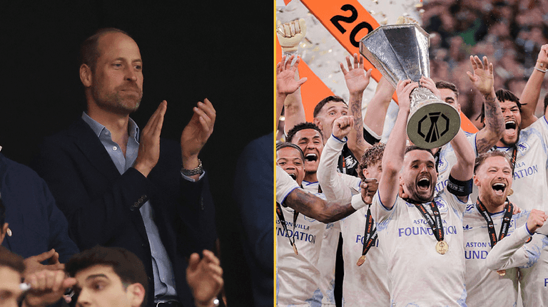 The reason why Prince William supports Aston Villa revealed as they win Europa League