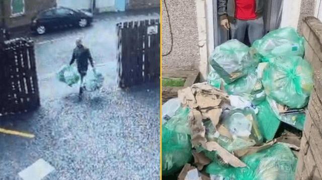 Fly-tipper hit with instant karma as his rubbish re-dumped on his doorstep