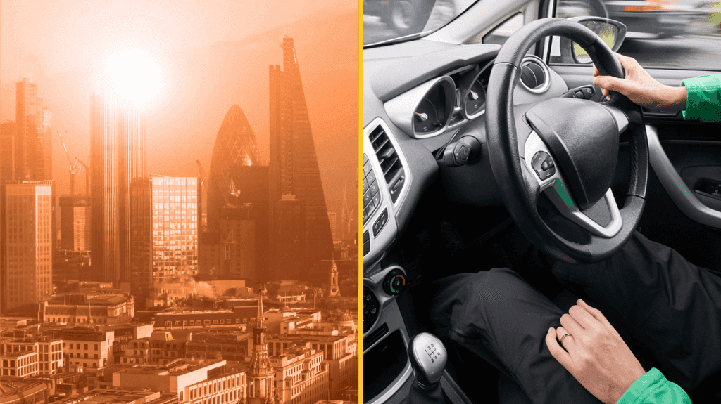 Drivers risk £110 fines for trying to keep cool in stationary cars with air con
