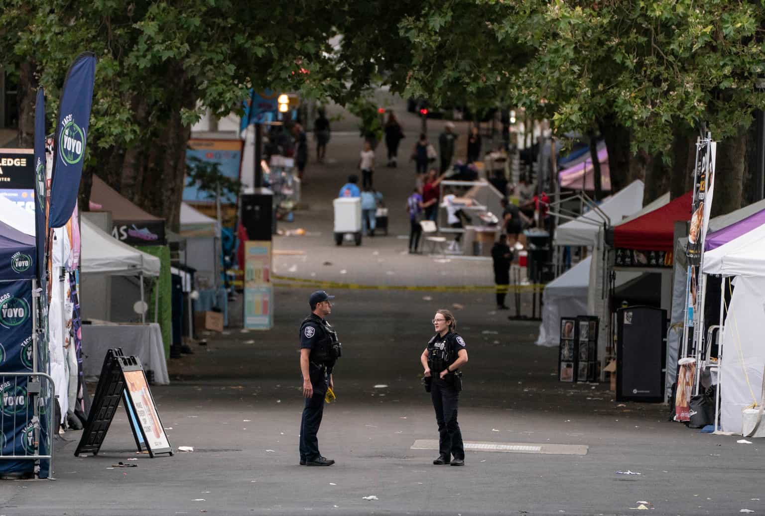 Three dead and four injured after shooting at US food festival