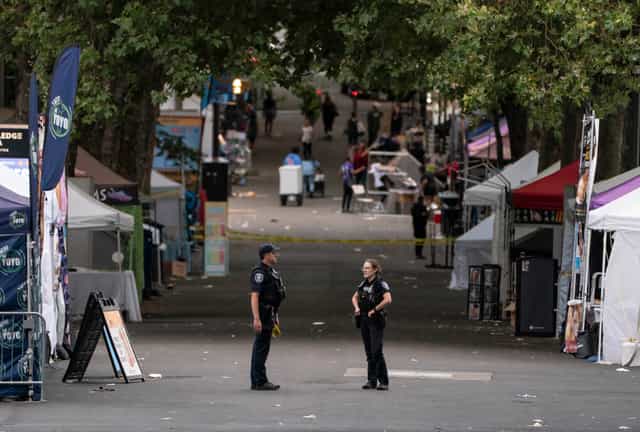 Three dead and four injured after shooting at US food festival