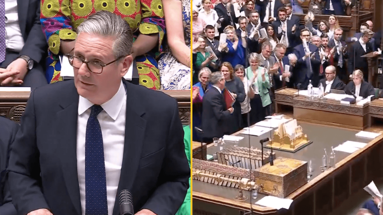 WATCH: Keir Starmer given standing ovation after emotional final PMQs answer