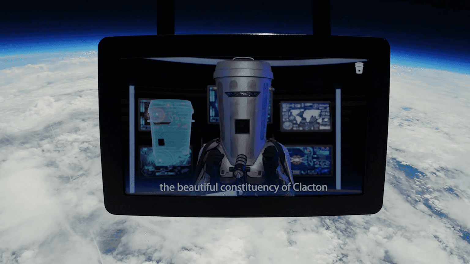 WATCH: Count Binface addresses nation ‘from edge of space’