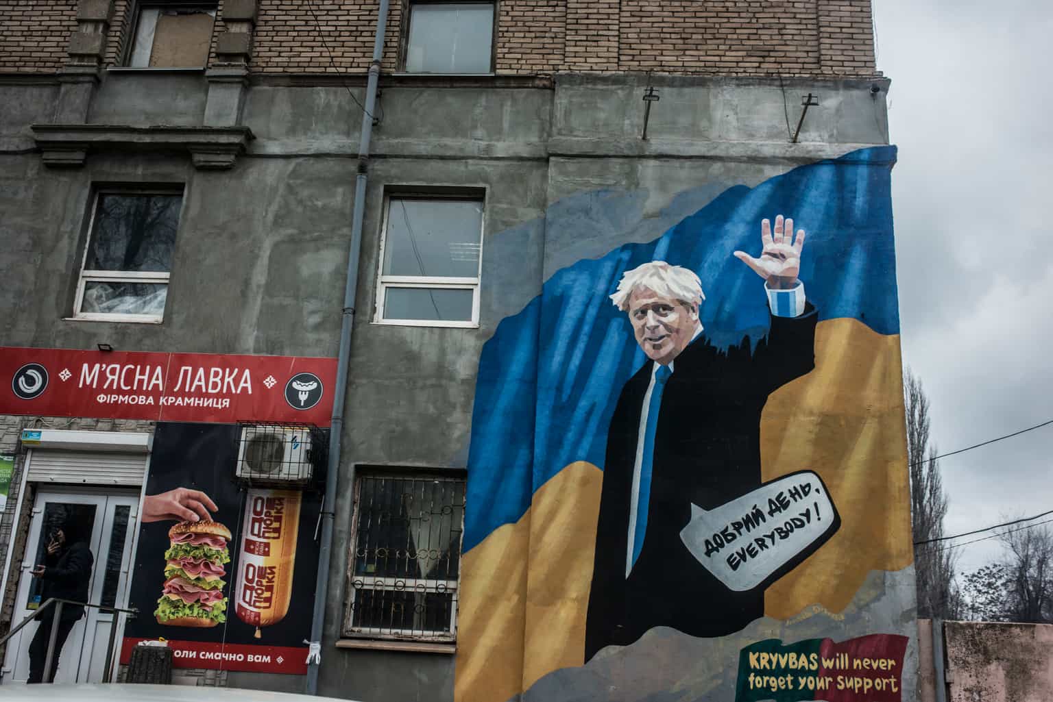 A Russian drone hit a Ukrainian train minutes after Boris Johnson passed through