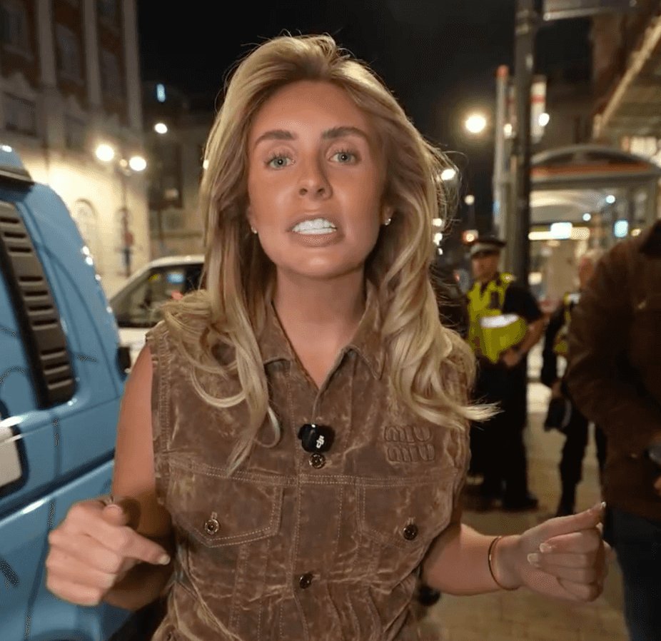 Bonnie Blue criticises police after six officers check her ‘Bang Bus’