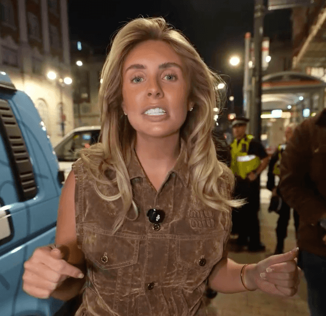 Bonnie Blue criticises police after six officers check her ‘Bang Bus’