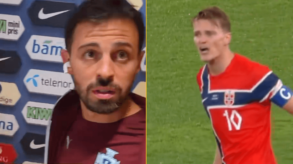 Bernardo gives blunt four-word response after Ødegaard accused him of tackle that ‘doesn’t belong in football’