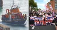 RNLI station forced to close due to anti-migrant protestors