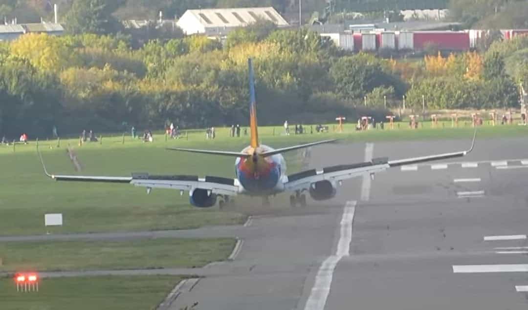 Scary moment Jet2 plane veers off runway at major UK airport caught on camera