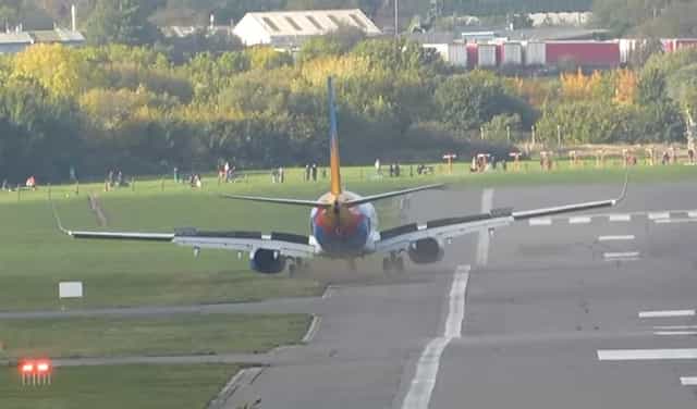 Scary moment Jet2 plane veers off runway at major UK airport caught on camera