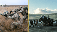 British troops training for scenario to take back the Falkland Islands