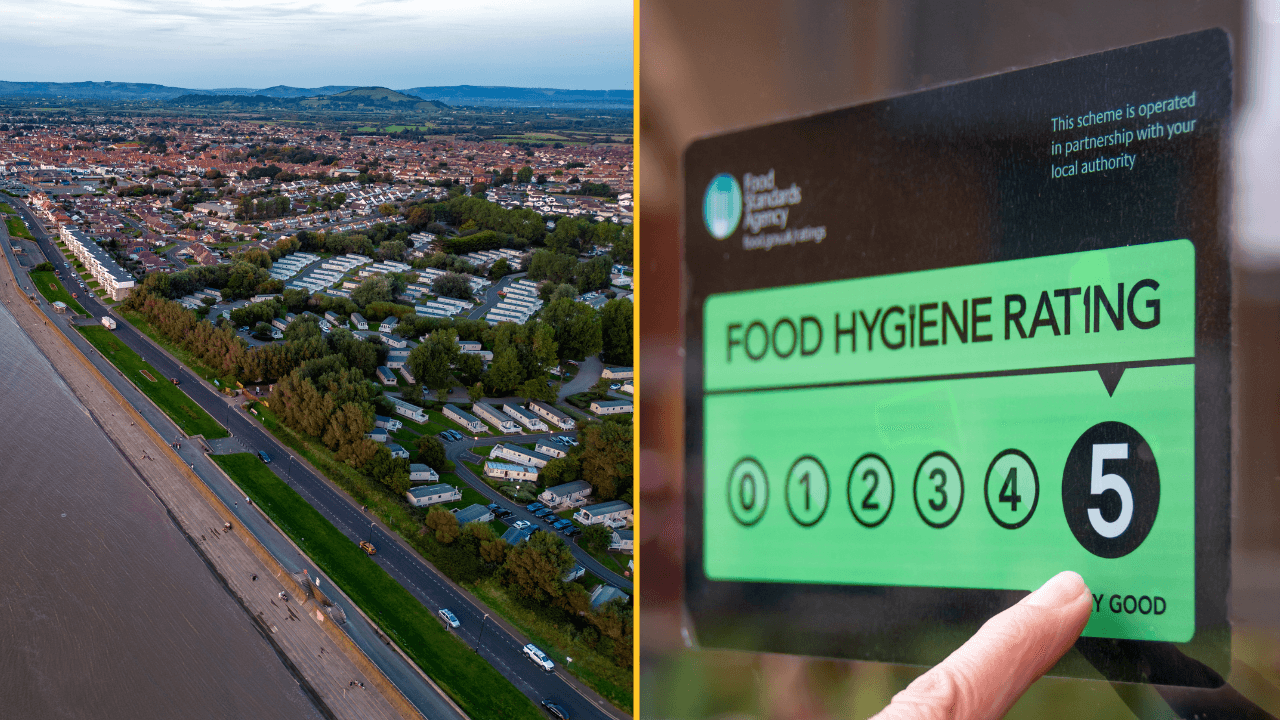 UK towns with best and worst average hygiene ratings revealed